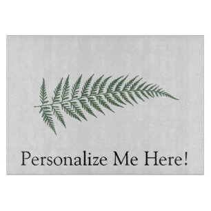 Botanisches Federblatt - Mix und passende Farbe Schneidebrett