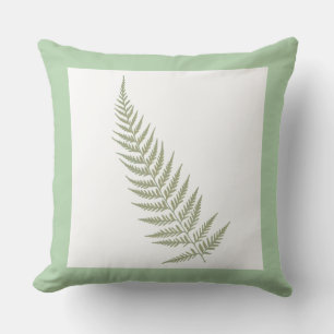 Botanisches Fern Leaf Sage Green Kissen