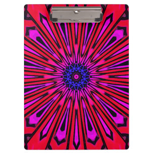 Botanisches florales Mandala  Klemmbrett