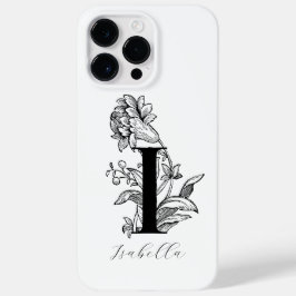 Botanisches florales Monogramm Buchstabe I Case-Mate iPhone 14 Pro Max Hülle