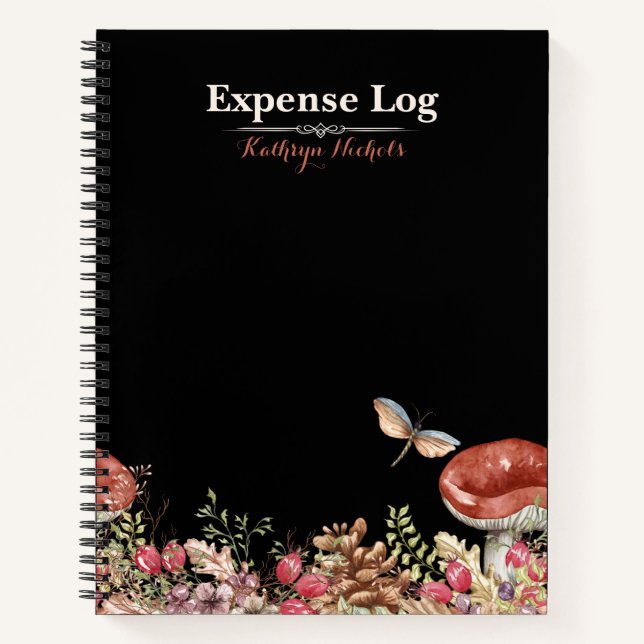 Botanisches Forest Office SpiralNotebook Notizbuch (Vorderseite)