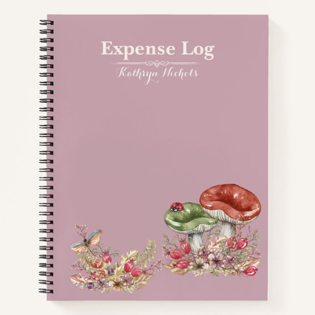 Botanisches Forest Office SpiralNotebook Notizbuch (Vorderseite)