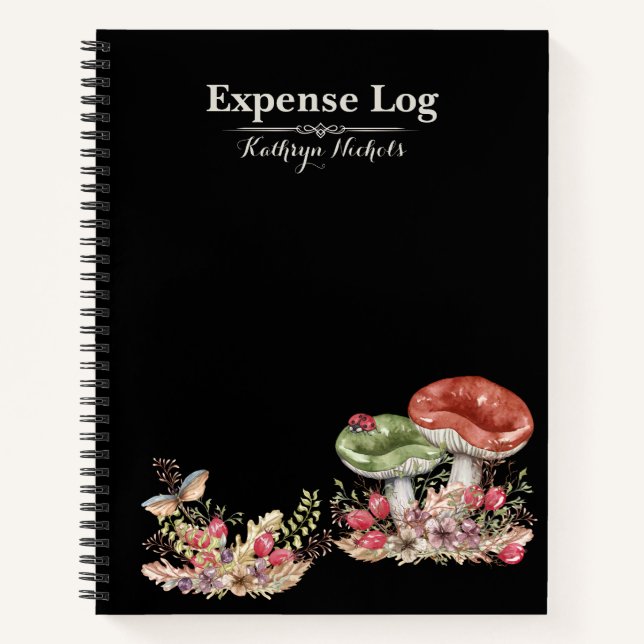 Botanisches Forest Office SpiralNotebook Notizbuch (Vorderseite)