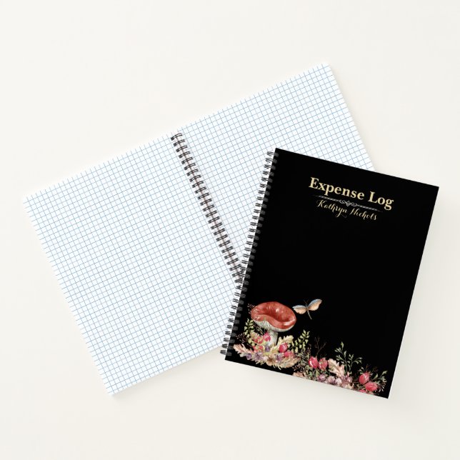Botanisches Forest Office SpiralNotebook Notizbuch (Innenseite)
