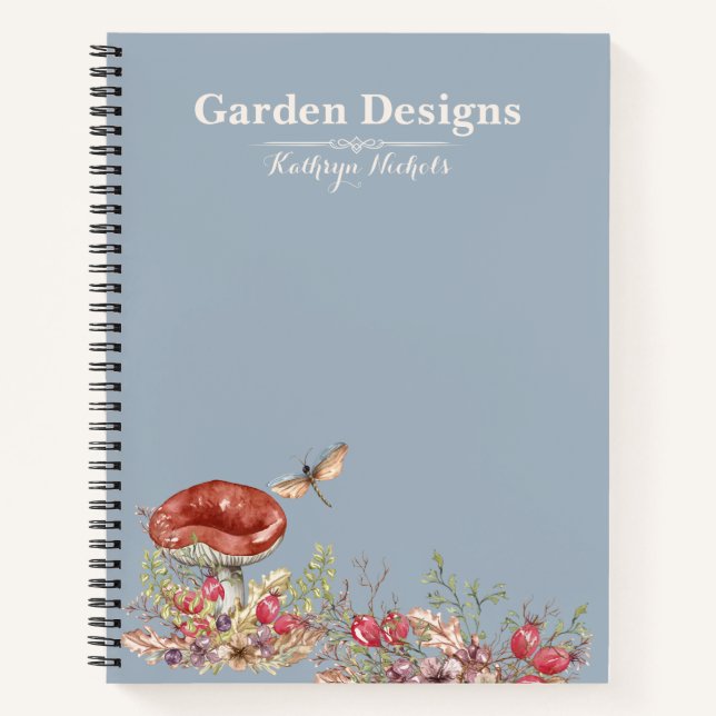 Botanisches Forest Office SpiralNotebook Notizbuch (Vorderseite)