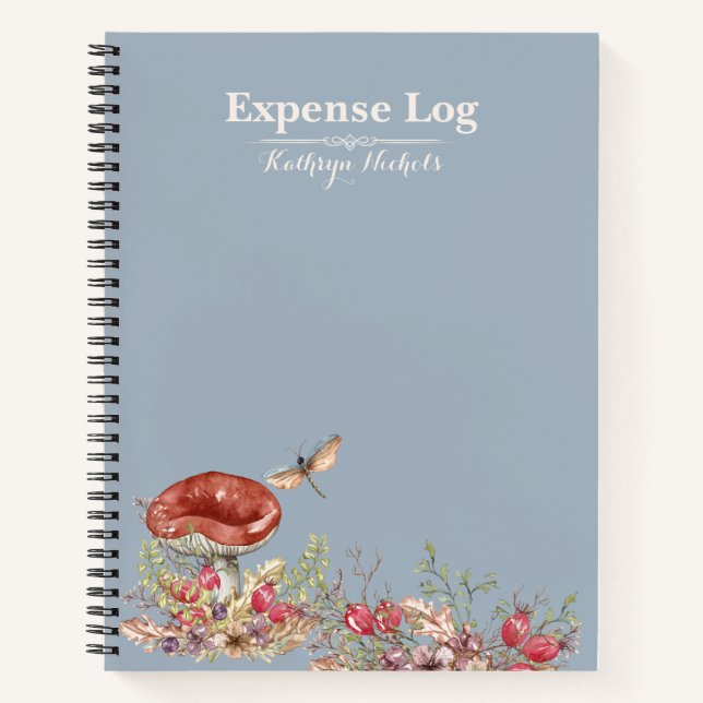 Botanisches Forest Office SpiralNotebook Notizbuch (Vorderseite)