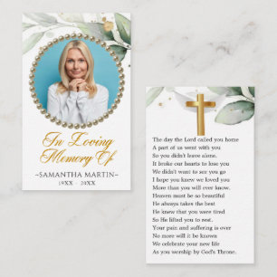 Botanisches Foto Beerdigungskarte Visitenkarte