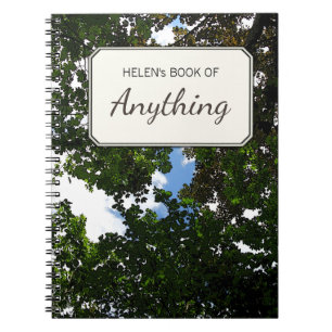 Botanisches Foto-bewegender personalisierter Notizblock