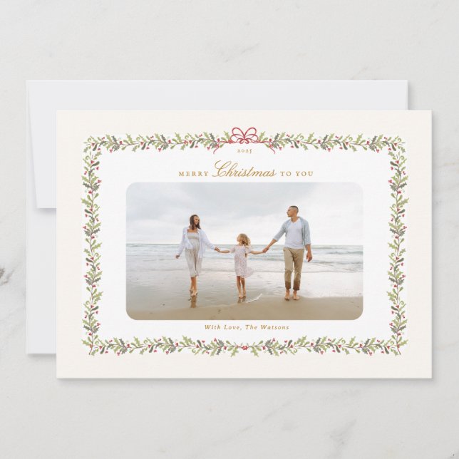 botanisches Foto Feiertagskarte (Vorderseite)