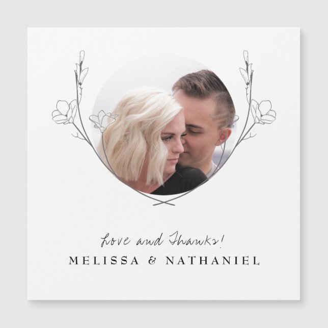 Botanisches Foto für Blumenkranz Magnetkarte (Vorderseite)