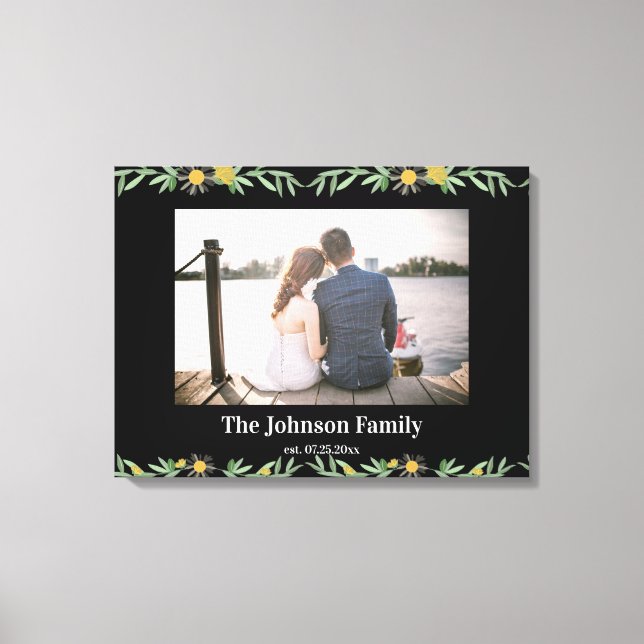 Botanisches Foto für Hochzeiten Leinwanddruck (Vorderseite)