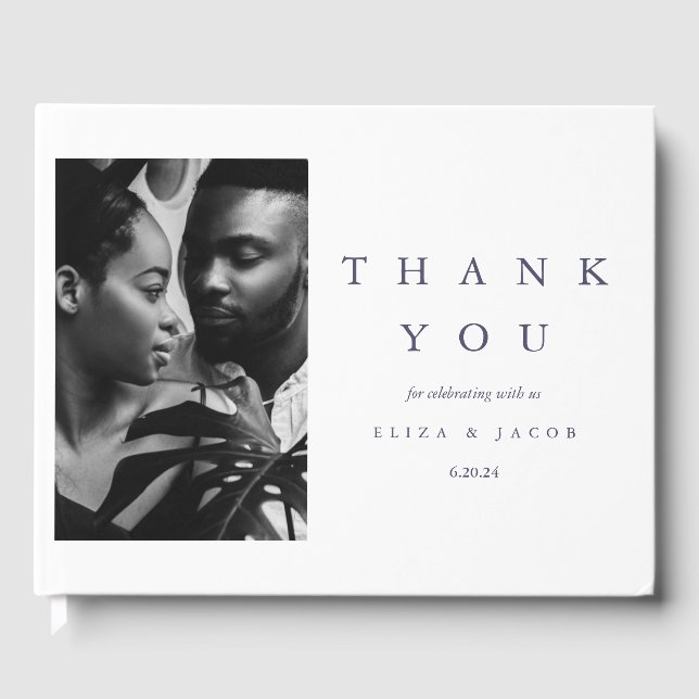 Botanisches Foto Hochzeit Gästebuch (Vorderseite)