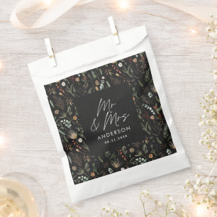 Botanisches Foto Hochzeitsbogen Aquarell Geschenktütchen