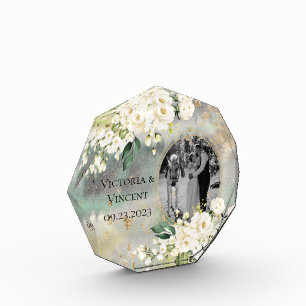 Botanisches Foto mit floralen Goldbränden