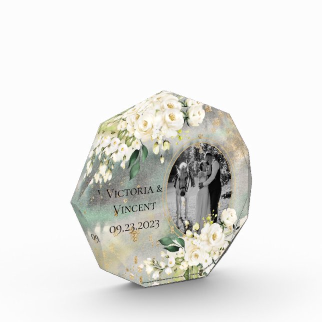 Botanisches Foto mit floralen Goldbränden (Links)