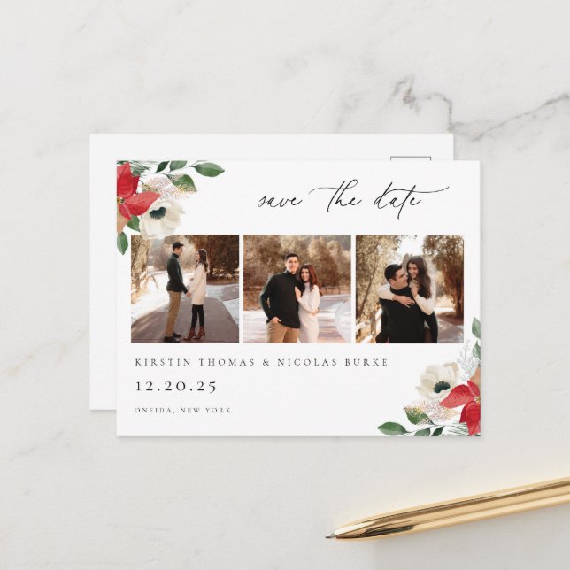 Botanisches Foto Postkarte (Vorderseite/Rückseite Beispiel)