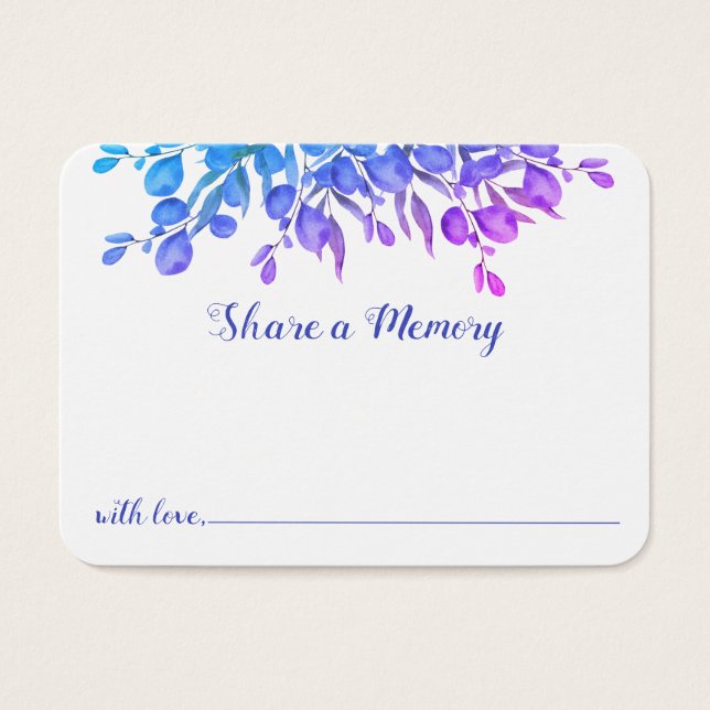 Botanisches Gedächtnisblatt eine Speicherkarte fre (Vorderseite)