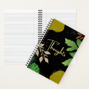 Botanisches Gedankennotizbuch   Blatt Journal Notizbuch