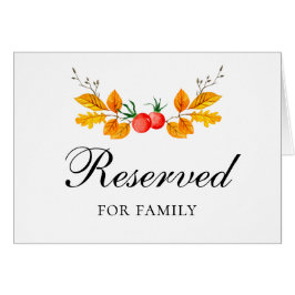 Botanisches gelbes Herbstschild Hochzeit im Herbst