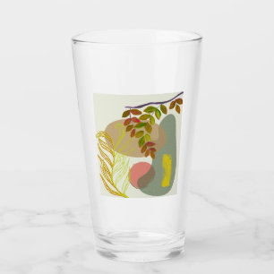 Botanisches Gelbgrün Glas