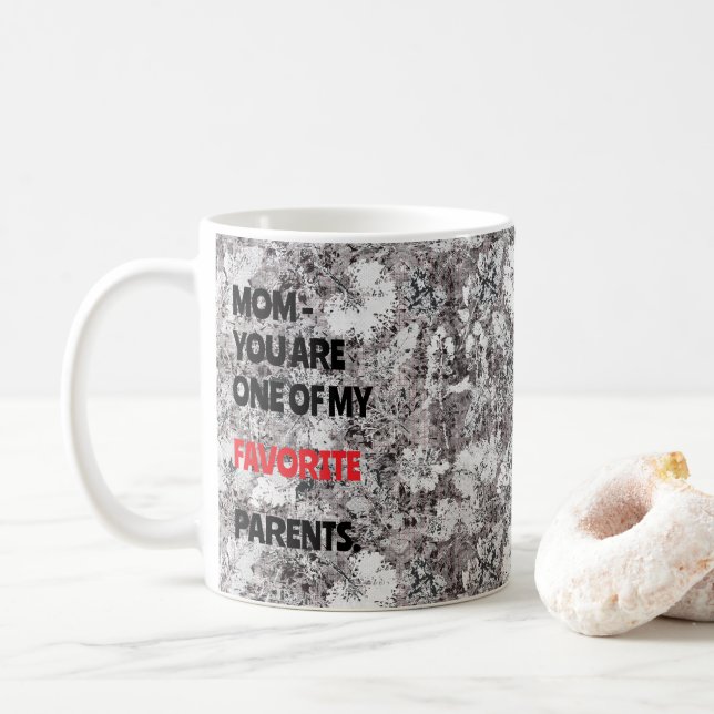 Botanisches Geschenk für Mama Kaffeetasse (Mit Donut)
