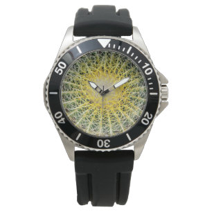 Botanisches Globe Cactus Pflanze Foto Armbanduhr