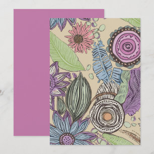 Botanisches Glück Einladung