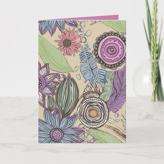 Botanisches Glück Karte (Vorderseite)