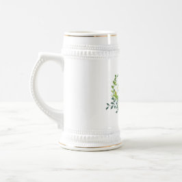 Botanisches Gold des personalisierten Bier Stein Bierglas
