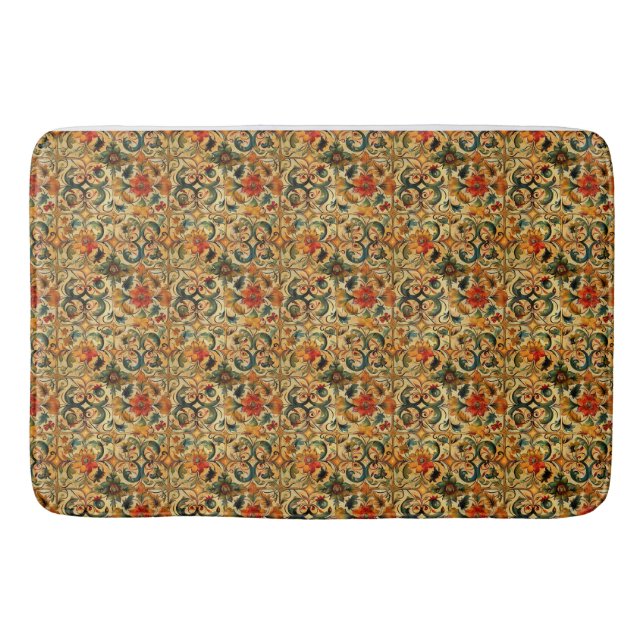 Botanisches Goldenes Zeitalter Badematte (Vorderseite)