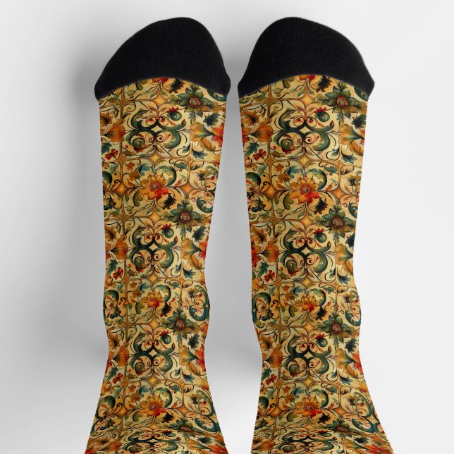 Botanisches Goldenes Zeitalter Socken (Oben)