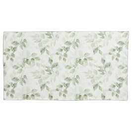 Botanisches Green Leaf Muster Kissenbezug