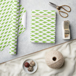Botanisches grünes Aktendeckel-Set Geschenkpapier
