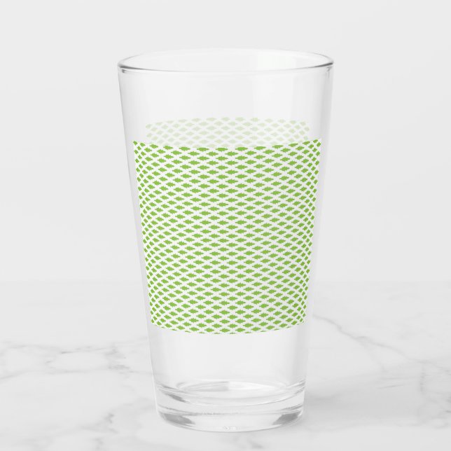 Botanisches grünes Aktendeckel-Set Glas (Rückseite)