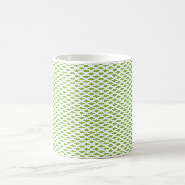 Botanisches grünes Aktendeckel-Set Kaffeetasse (Mittel)