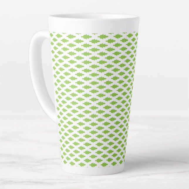 Botanisches grünes Aktendeckel-Set Milchtasse (Linke Ecke)