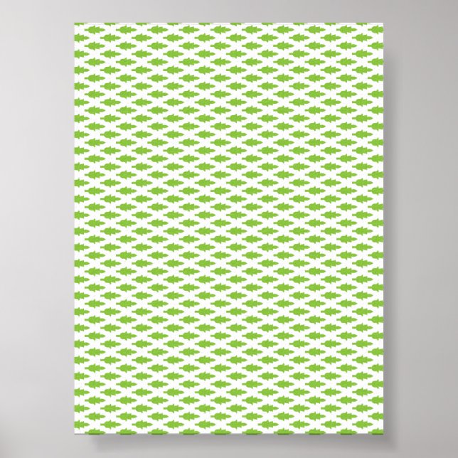 Botanisches grünes Aktendeckel-Set Poster (Vorne)
