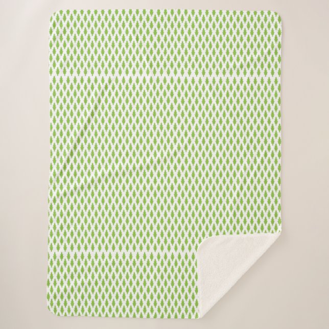 Botanisches grünes Aktendeckel-Set Sherpadecke (Vorderseite)
