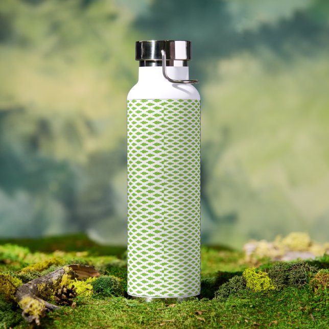 Botanisches grünes Aktendeckel-Set Trinkflasche (Außenbereich)