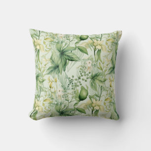 Botanisches grünes Laub - Neues Zuhause Gif Kissen