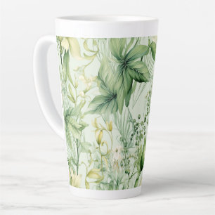 Botanisches grünes Laub - Neues Zuhause Gif Milchtasse