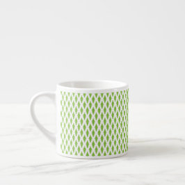 Botanisches grünes Ordner-Set Espressotasse