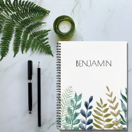 Botanisches Harmonie Personalisiertes Tagebuch