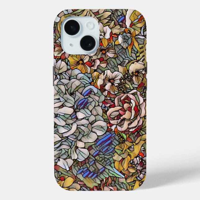 Botanisches Hartglas Case-Mate iPhone Hülle (Rückseite)