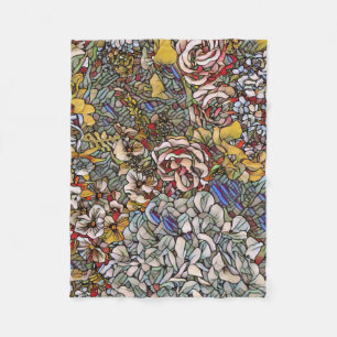 Botanisches Hartglas Fleecedecke