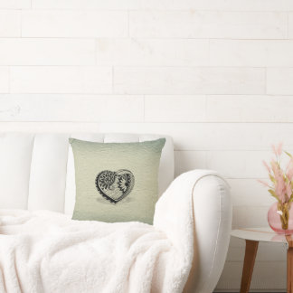 Botanisches Herzklopfen Boho Nature Decor Kissen