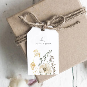 Botanisches Hochzeits-Dankeschön-Tag Geschenkanhänger