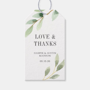 Botanisches Hochzeitsgeschenk Geschenkanhänger