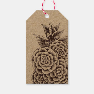 Botanisches Kraft-Geschenk-Tag Geschenkanhänger