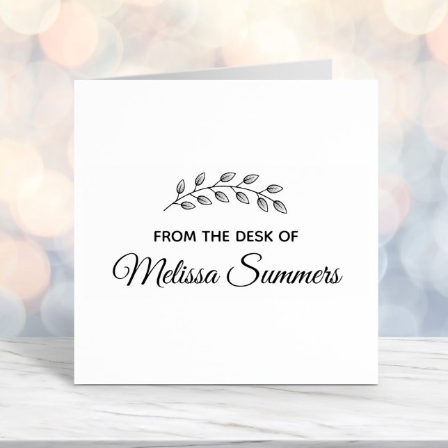 Botanisches Kranz-Blätter vom Schreibtisch Permastempel (Von Creator hochgeladen)